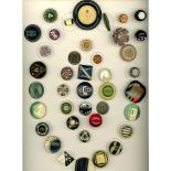 2 Cards of Assorted Division Three Celluloid Buttons