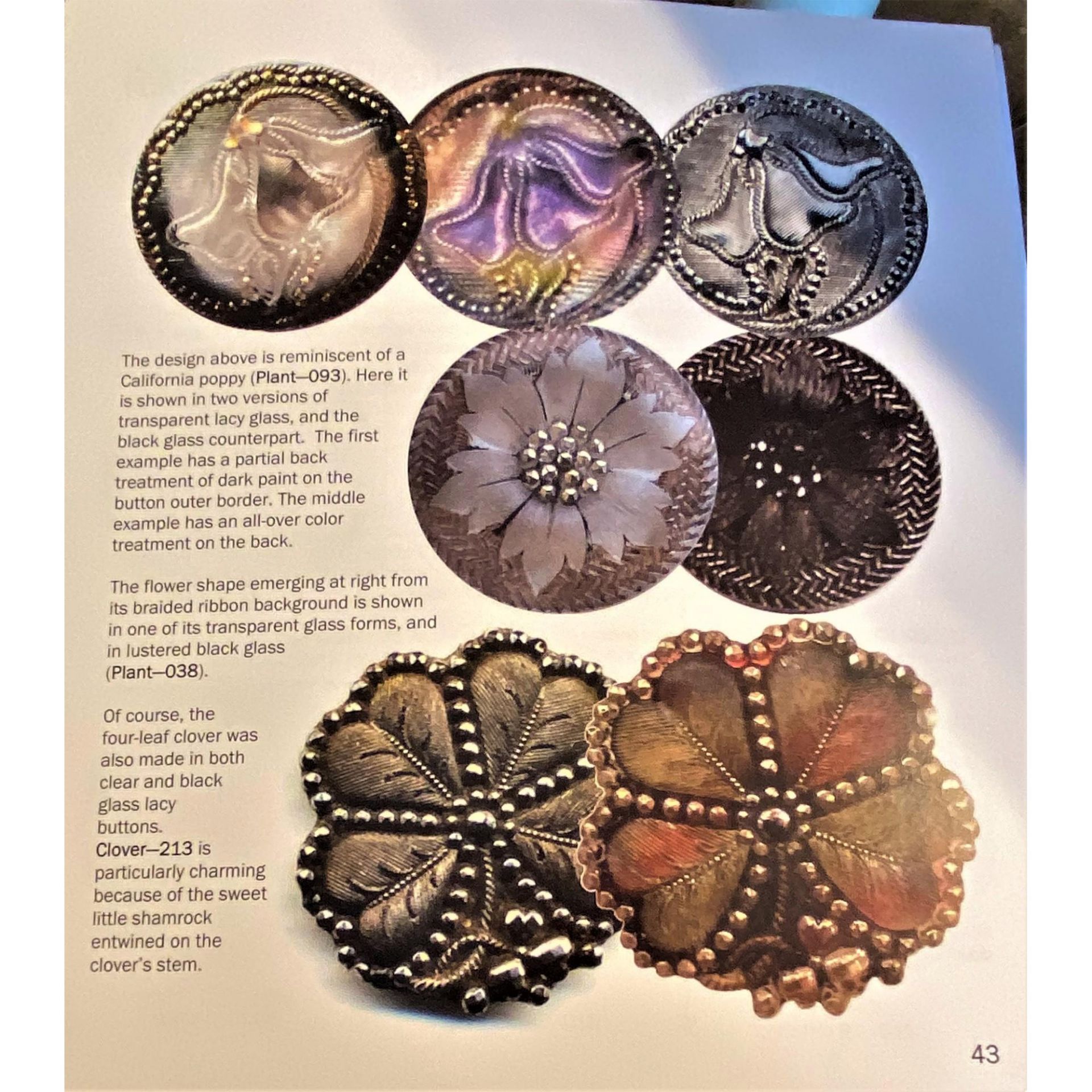 A Colorful Book On Lacy Glass Buttons - Image 3 of 4