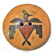 A Division Three Southwest Pottery Bird Button