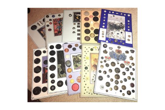 A Box Lot of Assorted Buttons - Image 1 of 2