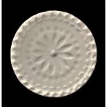 A Scarce Division One White Ceramic Button