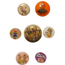 A Small Card of Division Three Figural Buttons