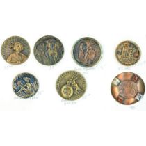 A Small Card of Division One Assorted Figural Buttons