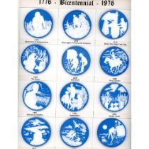 A Set of Division Three Studio Artist Pictorial Buttons