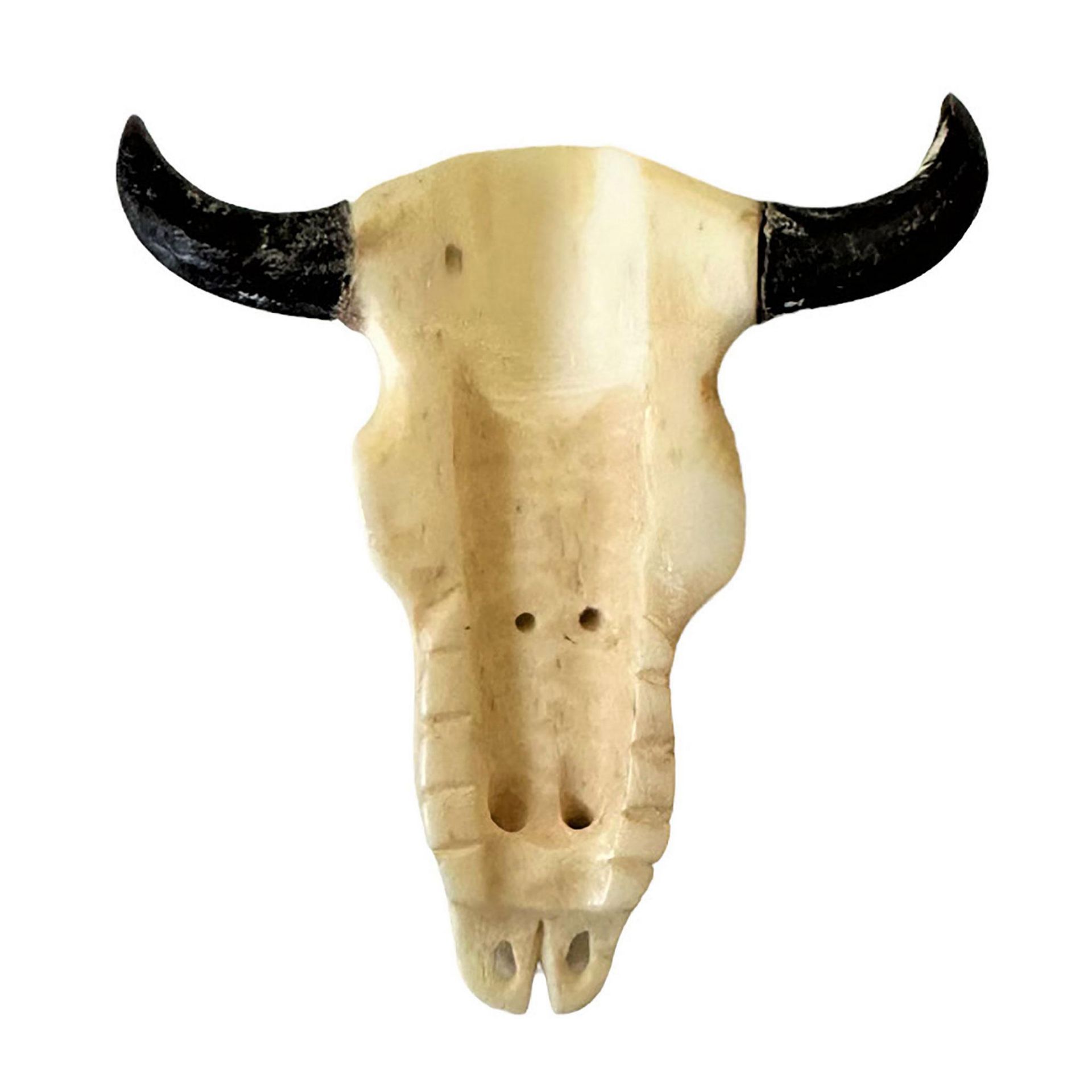 A Division One Horn Animal Skull Head Button - Image 2 of 2