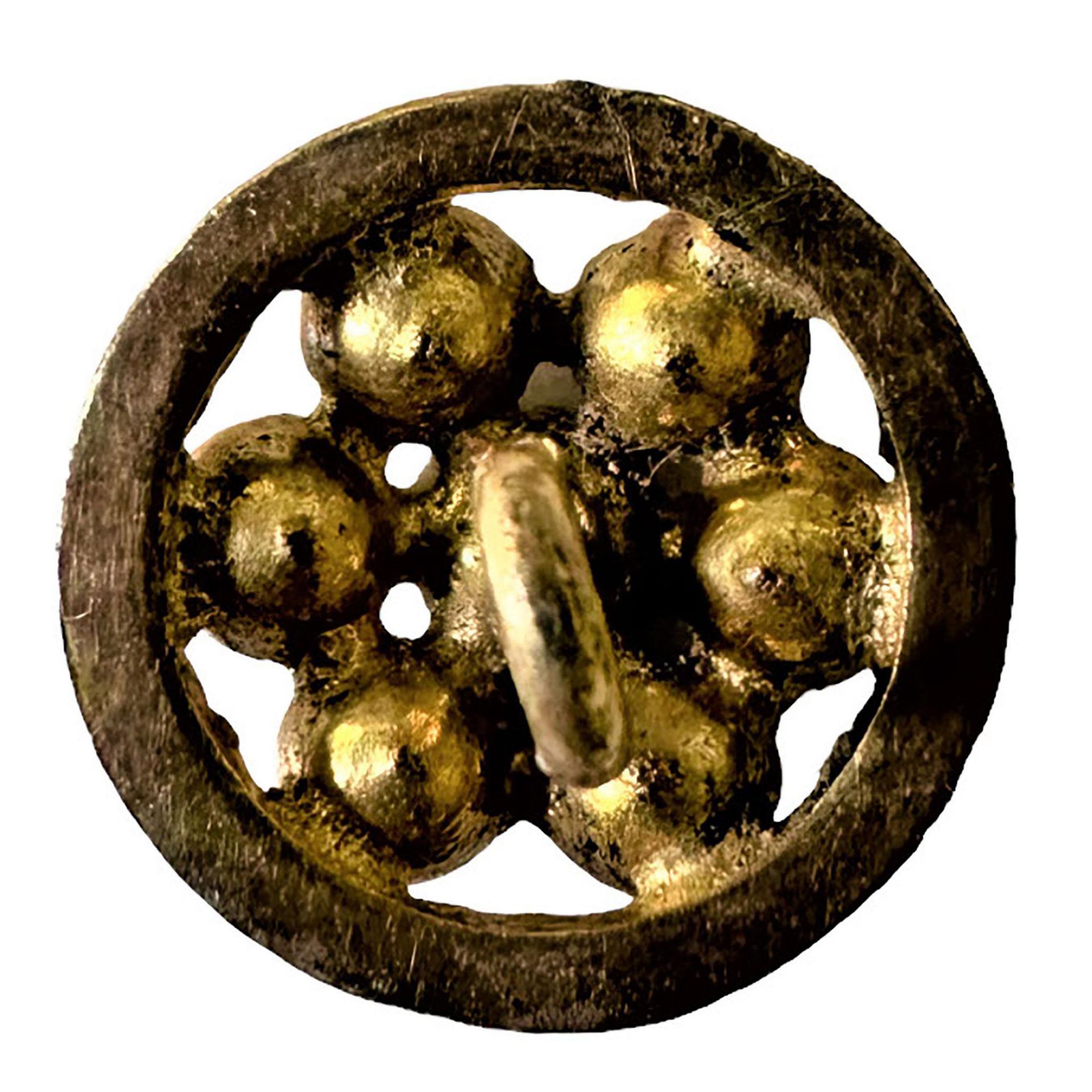A Division One Gemstone In Gold Button - Bild 2 aus 2