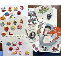 A Bag Lot of Assorted Carded Realistic Buttons