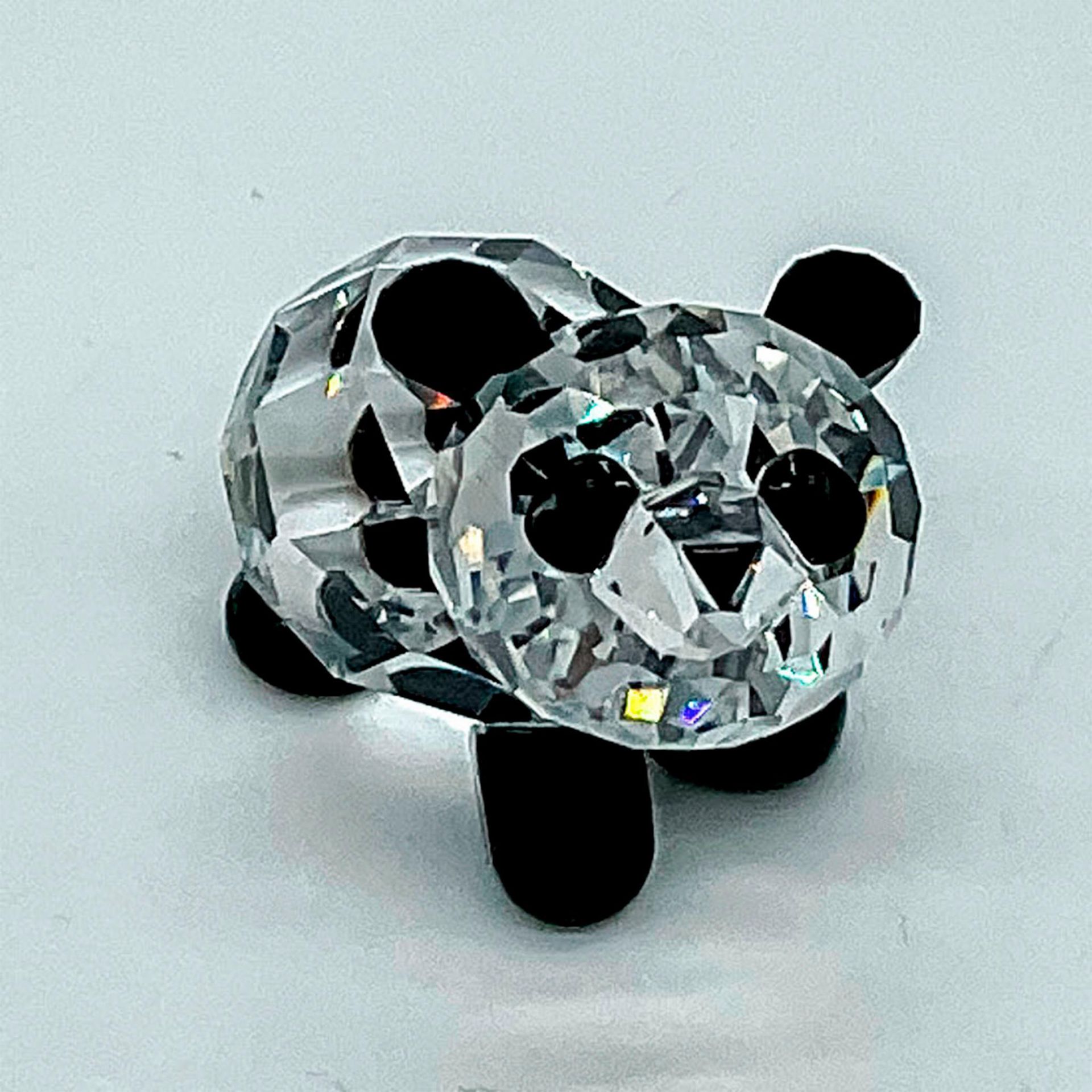 Swarovski Silver Crystal Figurine, Baby Panda