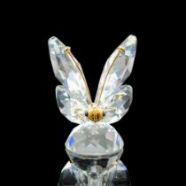 Swarovski Crystal Figurine, Butterfly with Gold Antennae