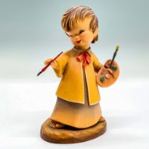 Anri Italy Wood Carved Figurine, Artist
