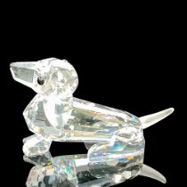 Swarovski Silver Crystal Figurine, Mini Dachshund