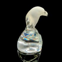 Elegant Crystal Eagle Head Bust Figurine