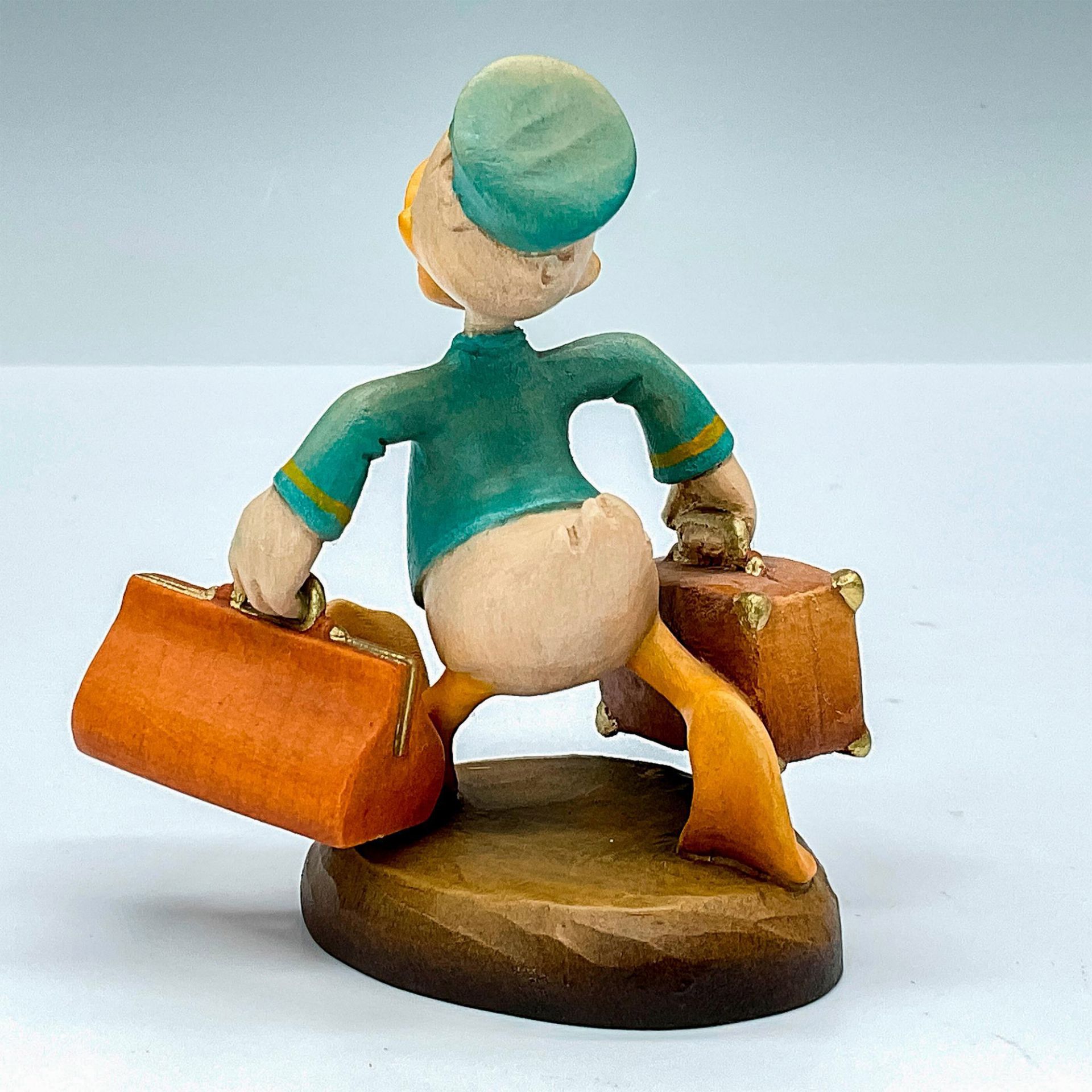 Anri Club Walt Disney Wood Figurine, Bellboy Donald - Image 2 of 3