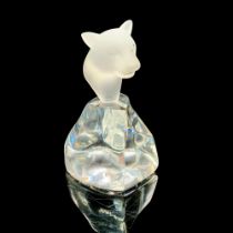 Beautiful Crystal Big Cat Head Bust Figurine