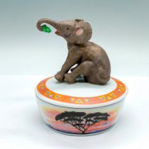 Lenox Fine Porcelain Music Box, Baby Elephant