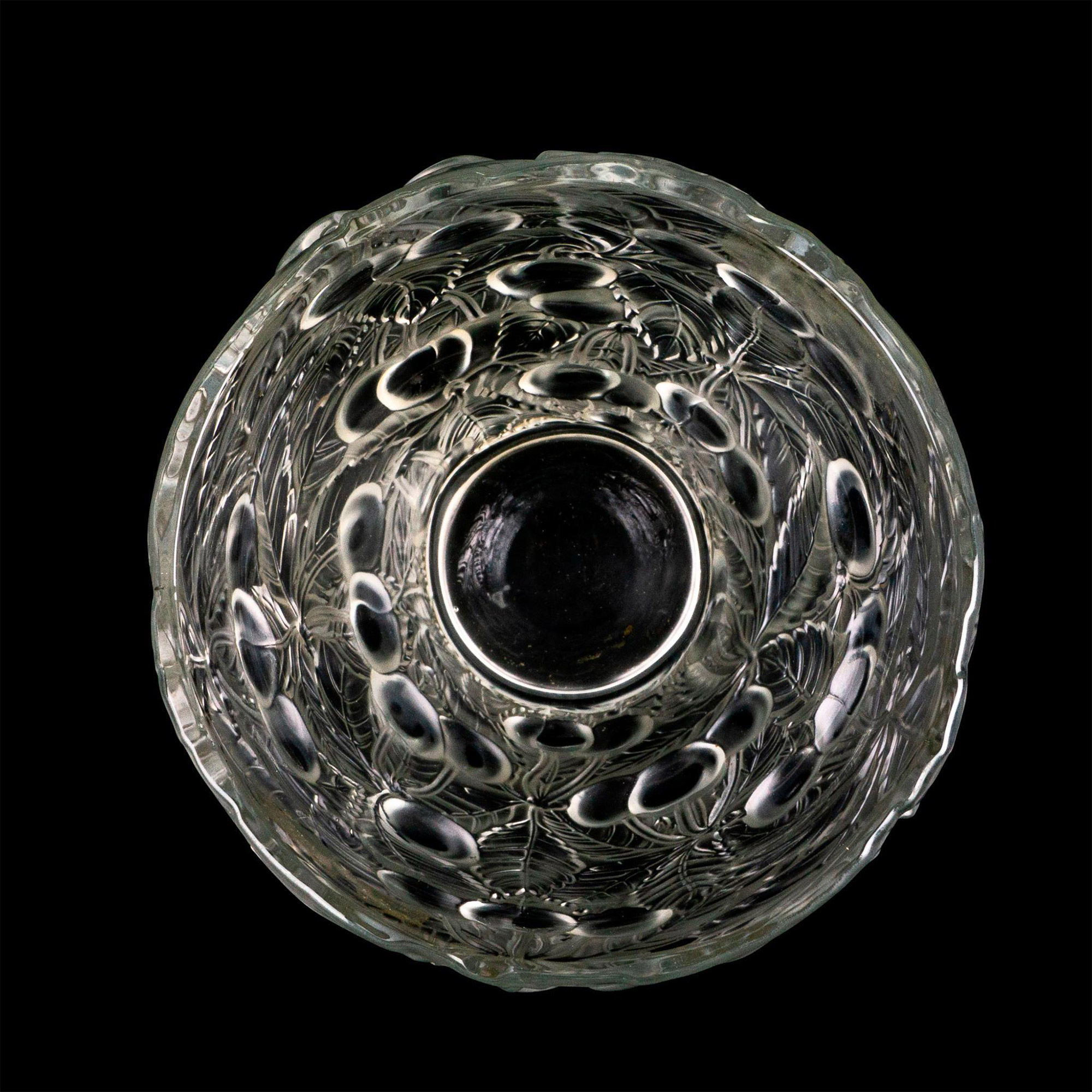 Lalique Style Art Glass Vase - Bild 4 aus 4