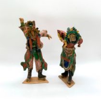 Pair of Asian Classic Theater Actor Figurines