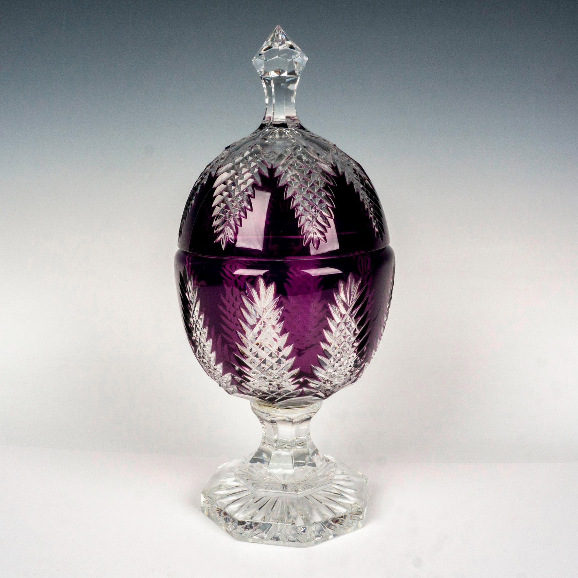 Ajka Magda Nemeth Purple Crystal Compote Egg Box