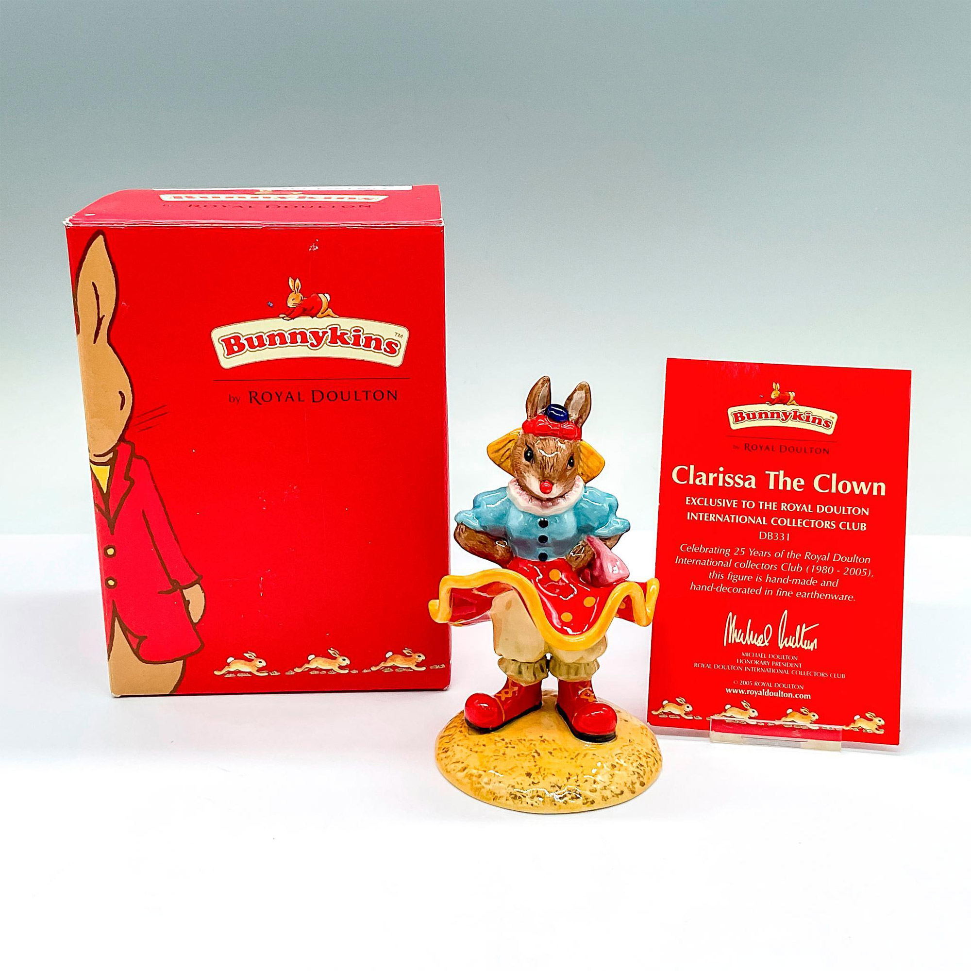 Royal Doulton Bunnykins Figurine, Clarissa The Clown DB331 - Image 2 of 4