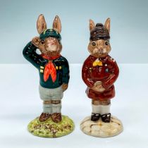 2pc Royal Doulton Bunnykins, Scout Grouping