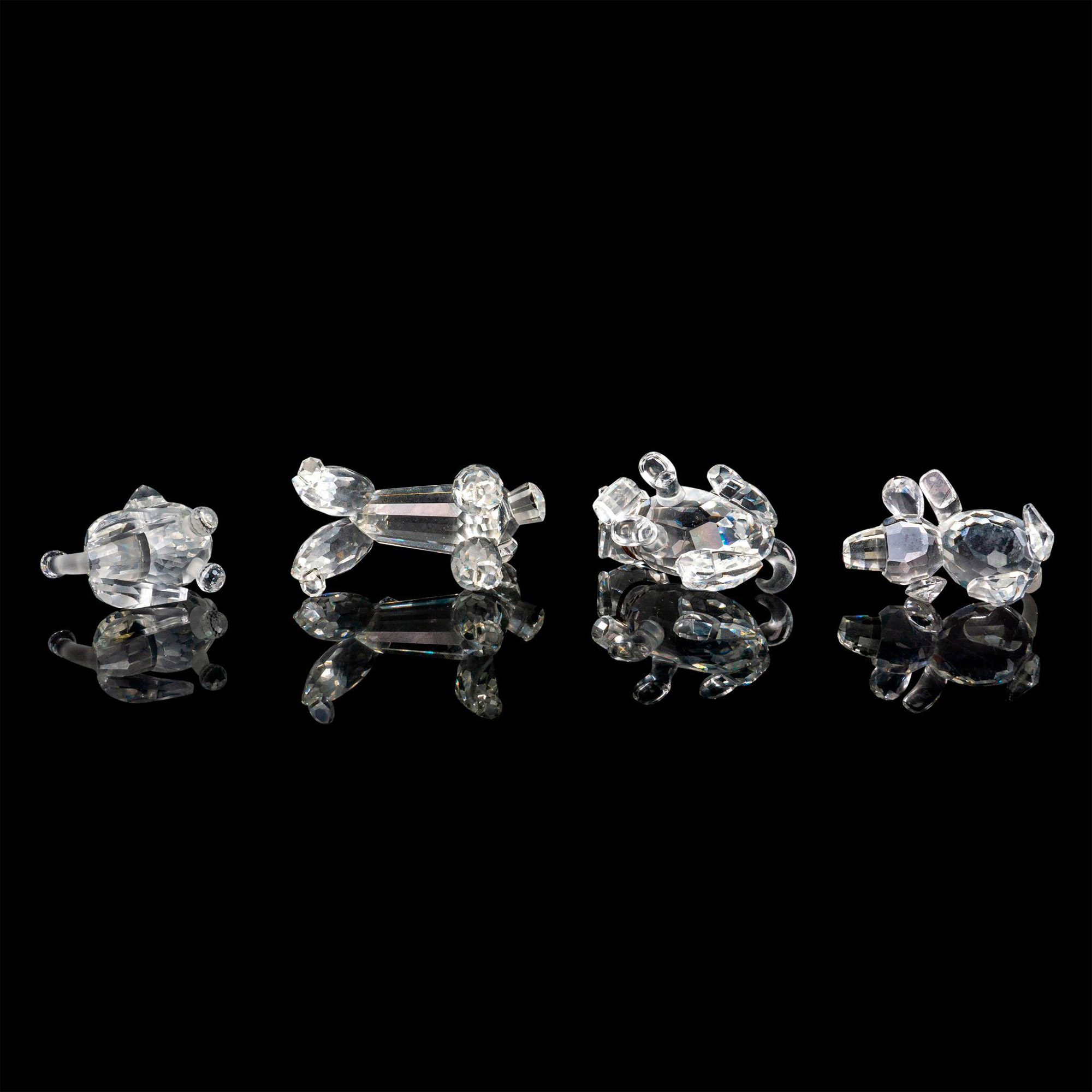4pc Swarovski Crystal Figurines - Image 3 of 3