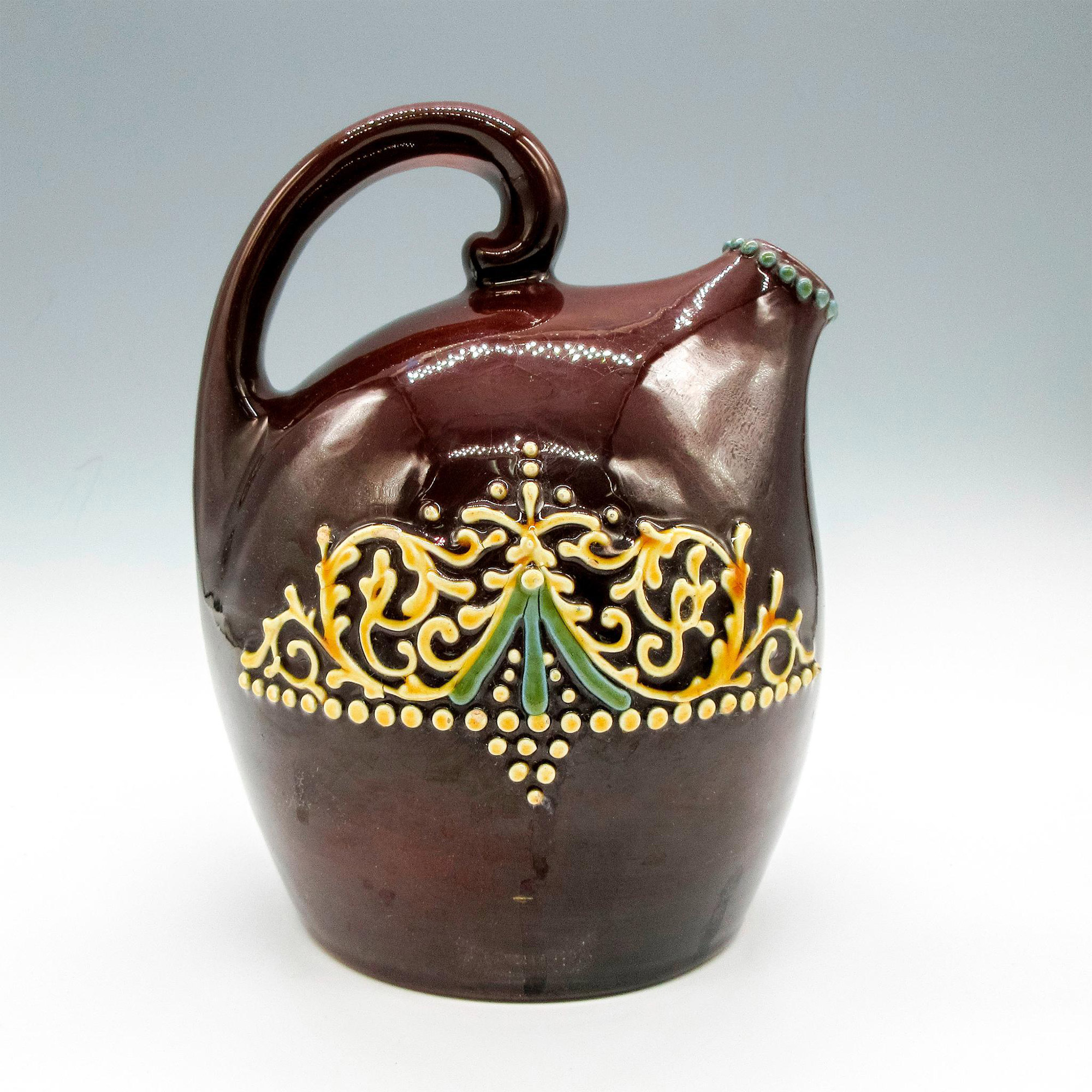 Vintage Redware Pottery Jug - Image 3 of 4