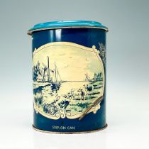 Wolverine Co. Step-on Waste Can Blue Delft Style