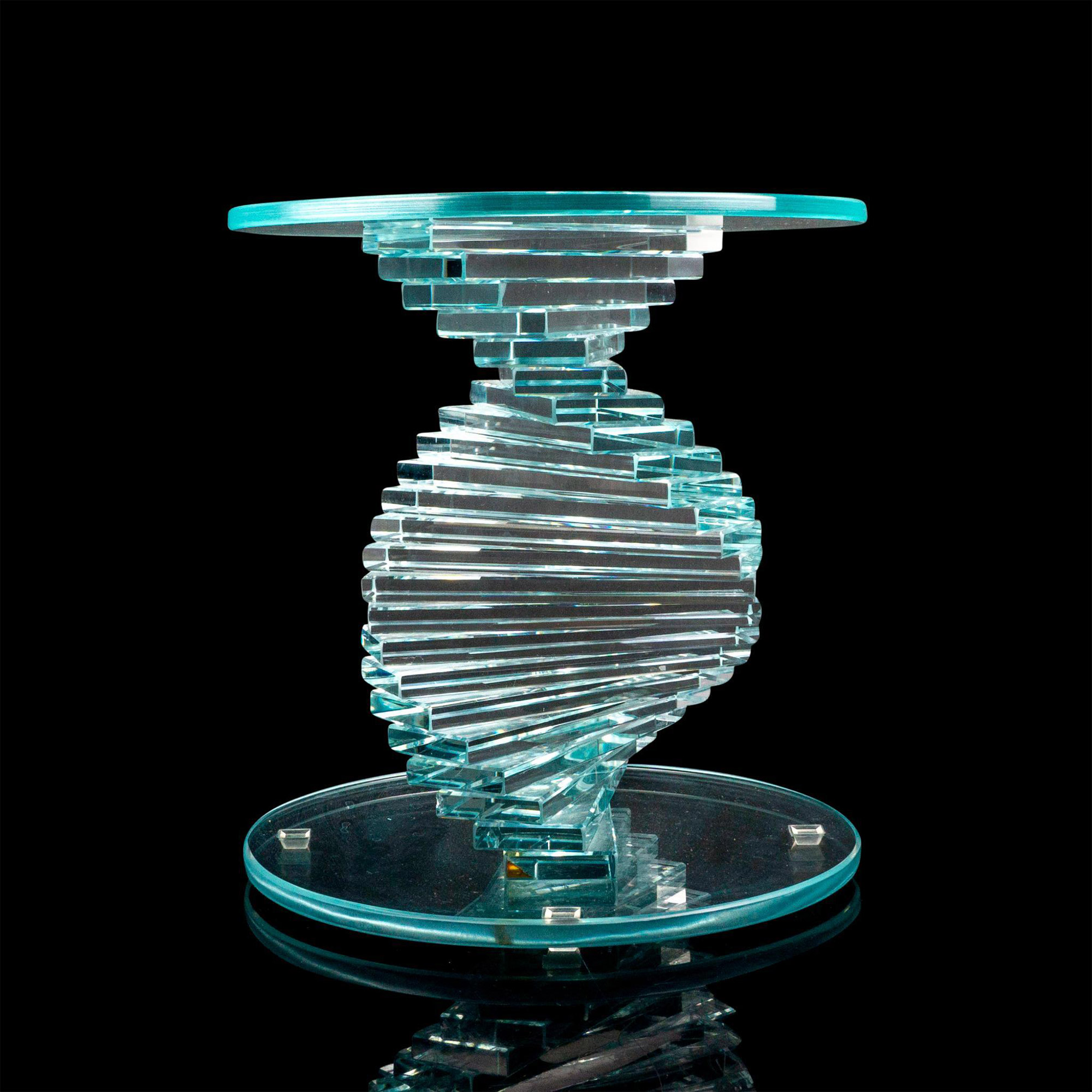 Helix Spiral Modern Glass Base - Bild 2 aus 3
