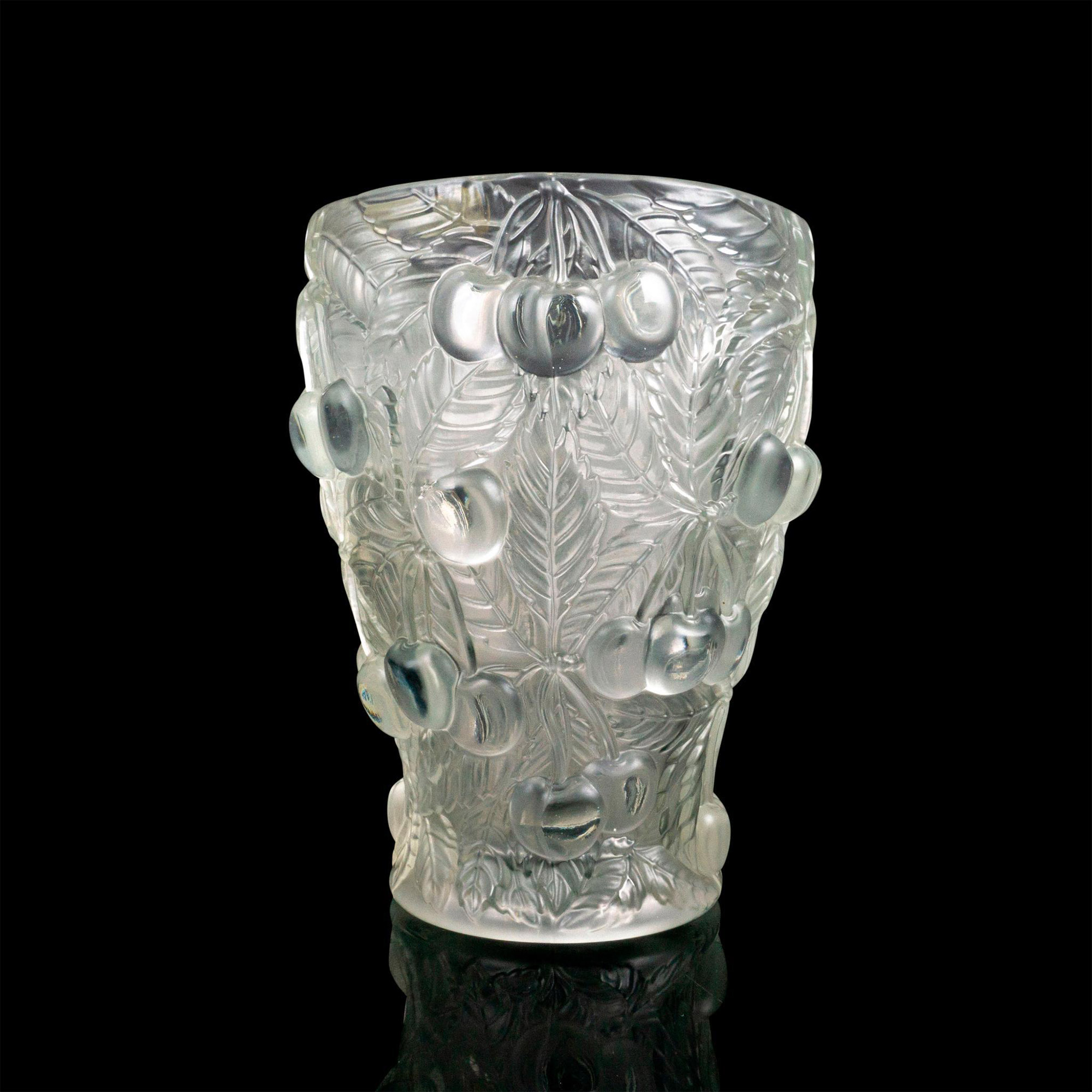 Lalique Style Art Glass Vase - Bild 2 aus 4