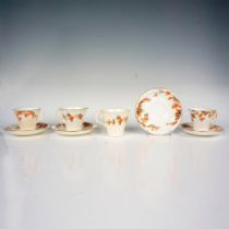 8pc Radfords Tiger Lily Teacup and Saucer Set