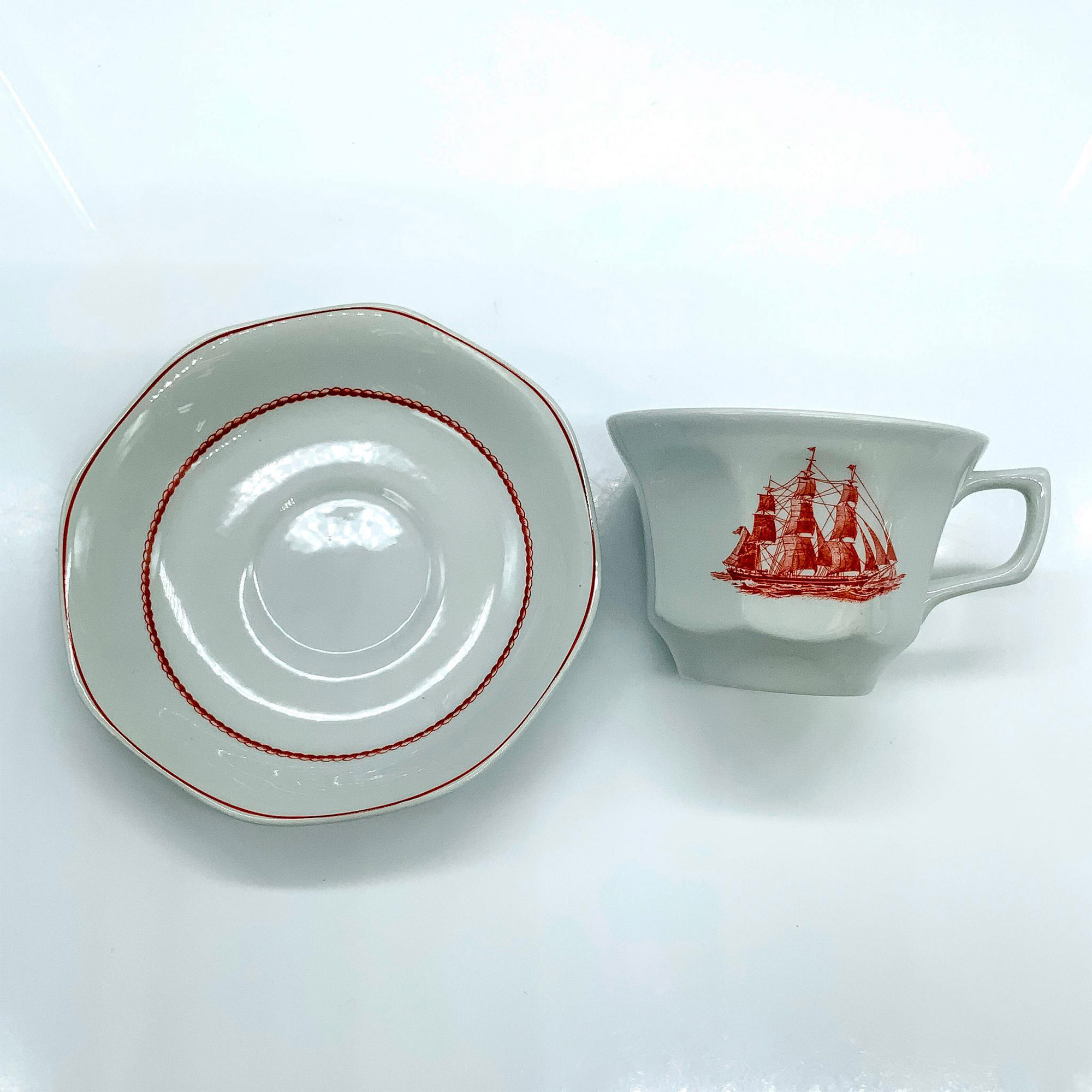 Wedgwood Flying Cloud Pattern Cup & Saucer Set - Image 2 of 3