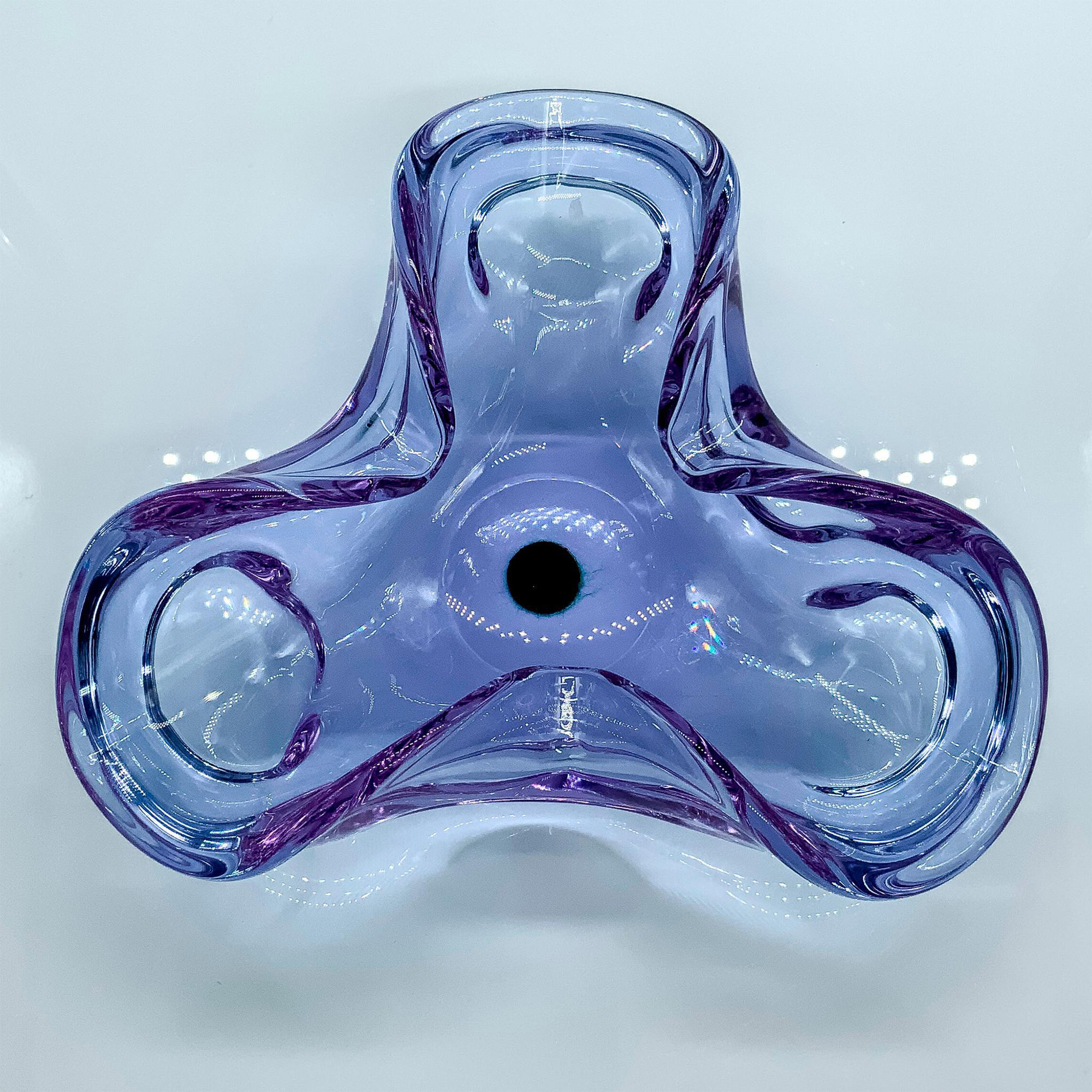 Contemporary Purple Glass Scalloped Dish - Bild 3 aus 3
