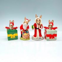 4pc Royal Doulton Bunnykins, Christmas Figurines