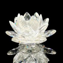 Swarovski Silver Crystal Candleholder, Waterlily