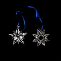 2pc Swarovski Crystal Christmas Ornaments