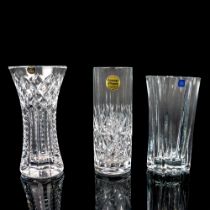3pc Genuine Crystal Vase Set