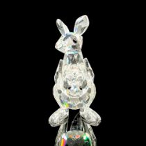 Mother Kangaroo and Joey - Swarovski Silver Crystal Figurine