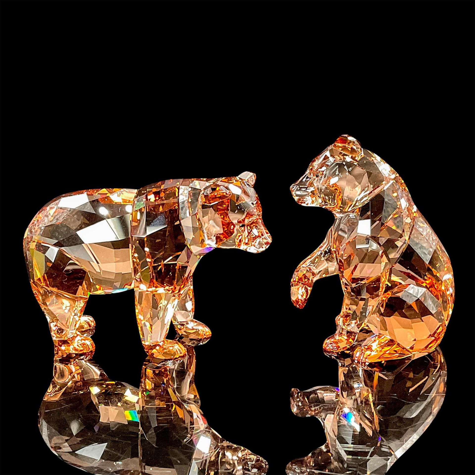 Swarovski Crystal Figurine, Golden Bear Arcadia Cubs w/Box