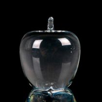 Steuben Crystal Paperweight, Apple