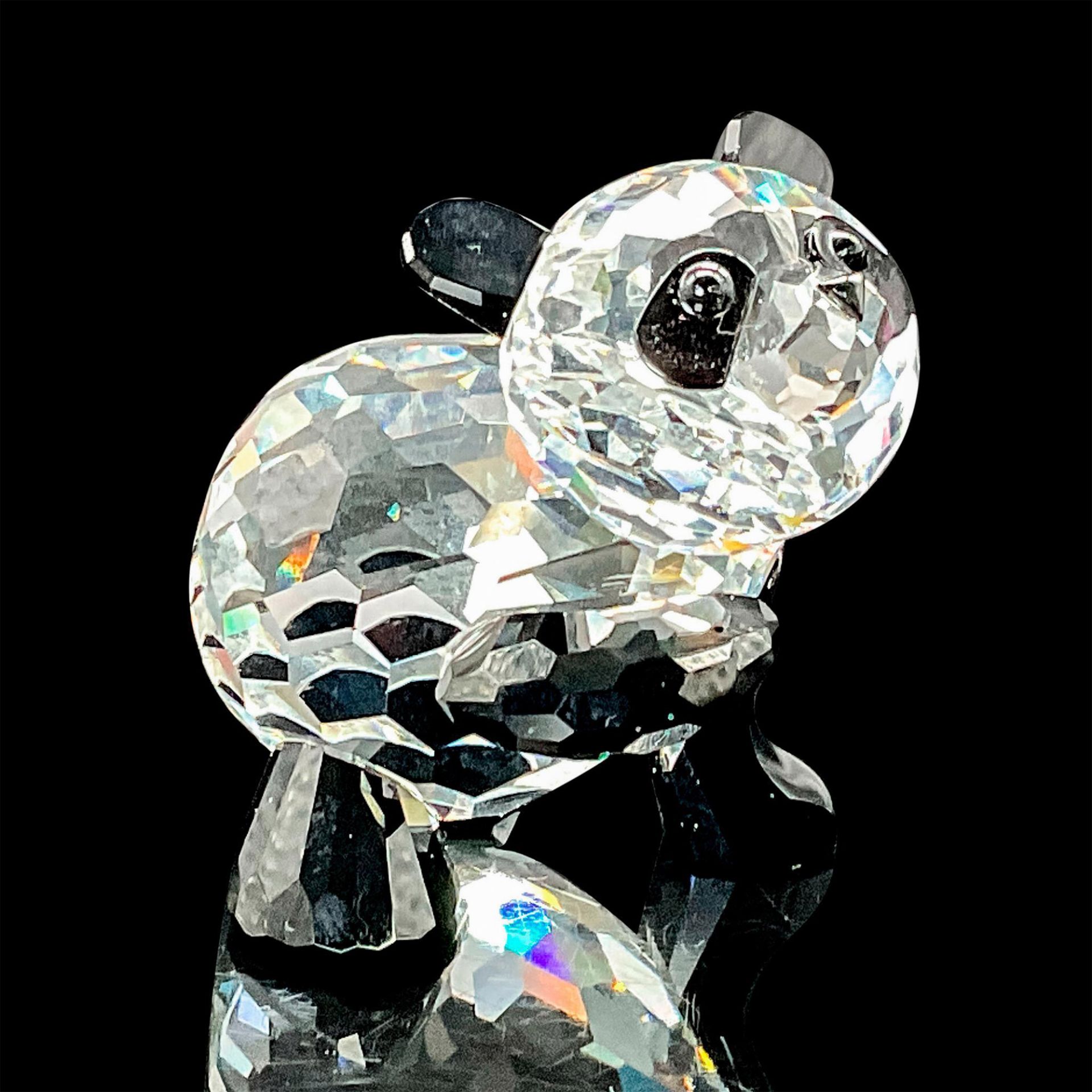 Swarovski Crystal Figurine, Panda Mother