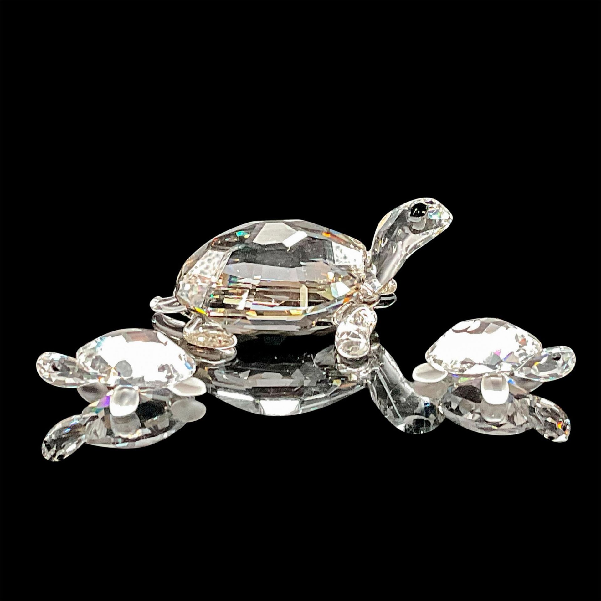 3pc Swarovski Crystal Figurines, Tortoises - Image 2 of 3