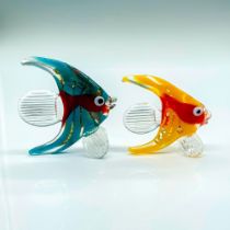 Pair of Murano Glass Fish Figurines