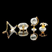 4pc Swarovski Crystal Memories Mini Figurines