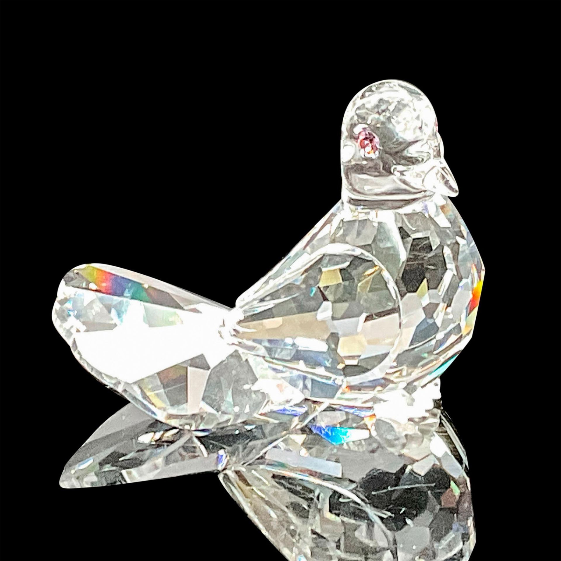 Swarovski Silver Crystal Figurine, Dove