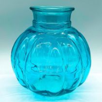 Large Sky Blue Glass Vase