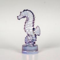 Lalique Crystal Paperweight, Seahorse