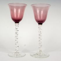 2pc Purple Cordial Glasses