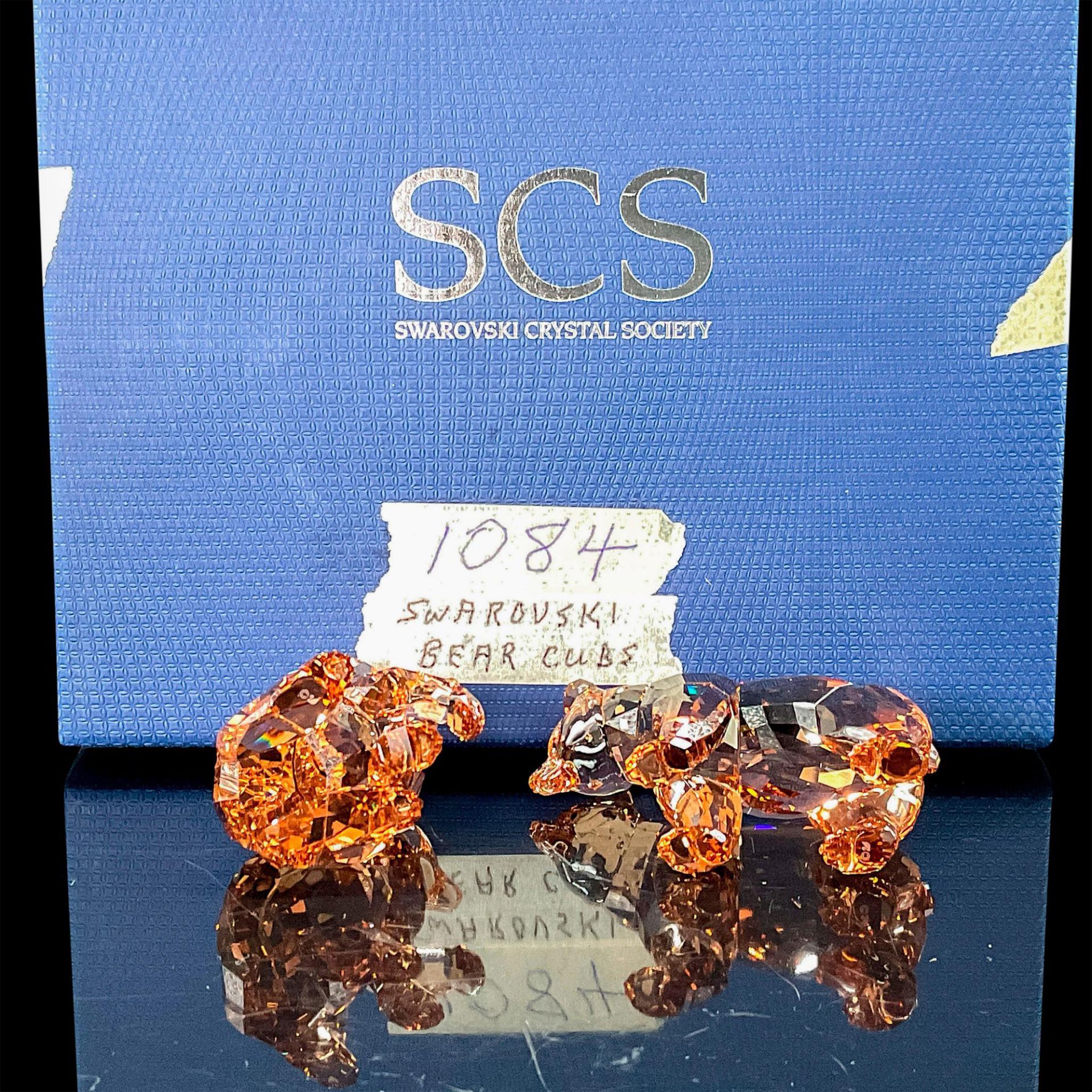 Swarovski Crystal Figurine, Golden Bear Arcadia Cubs w/Box - Bild 3 aus 3