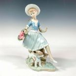 Country Lass with Dog 1004920 - Lladro Porcelain Figurine