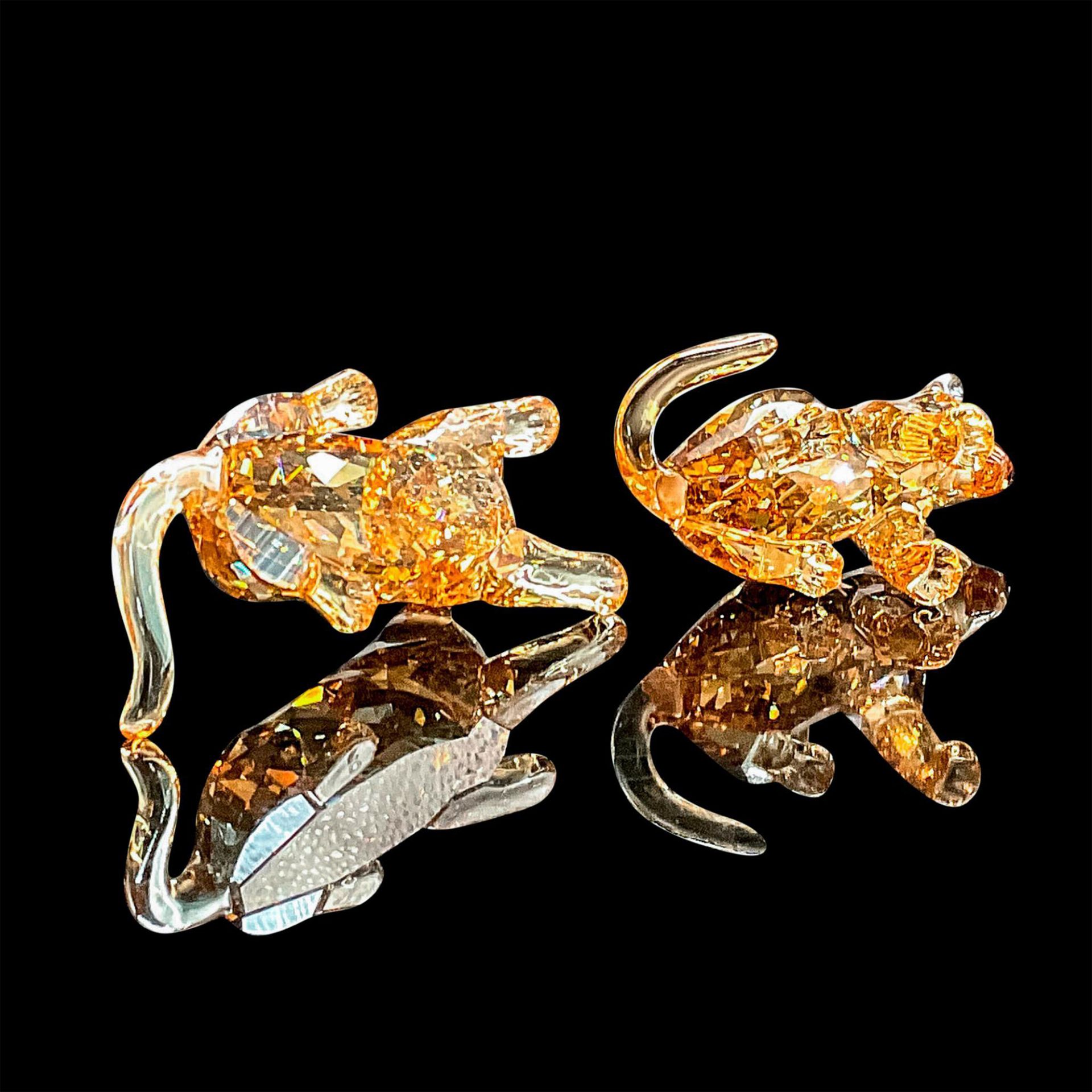 Swarovski Crystal Figurine, Leopard Cubs with Box - Bild 3 aus 4